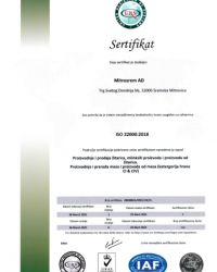 Sertifikat ISO 22000 2018